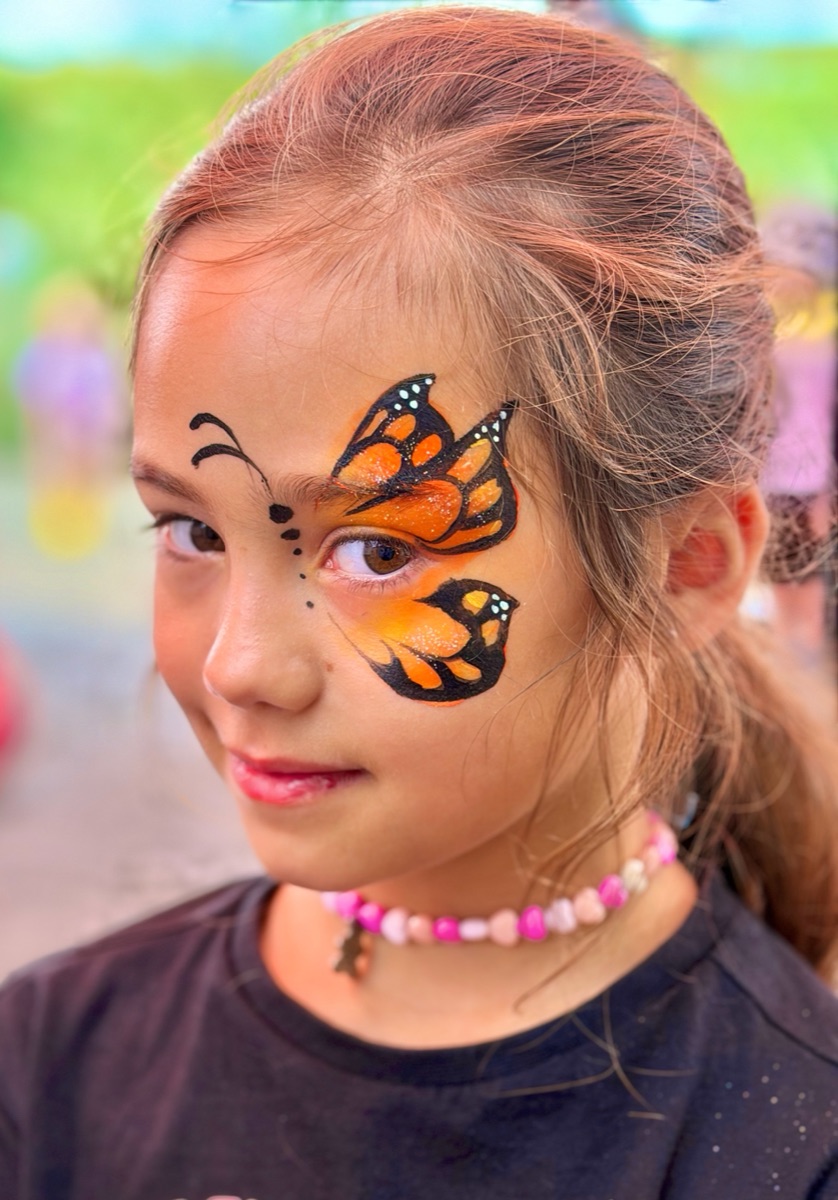 Monarch butterfly eye mask