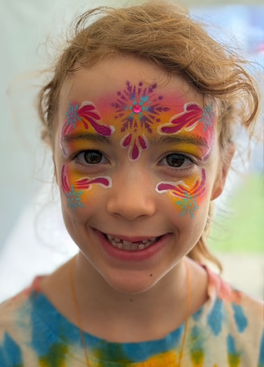 Snowflake and floral mandala